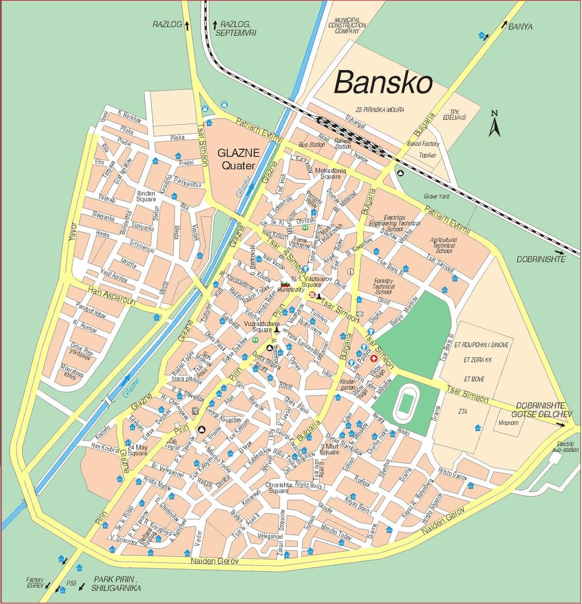 बुल्गारिया bansko नक्शा