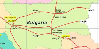 बुल्गारिया ट्रेन का नक्शा
